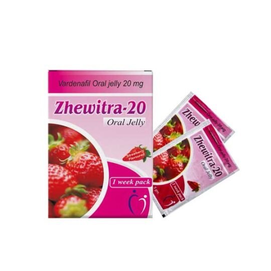 Zhewitra 20mg Strawberry Flavour Oral Jelly 5gm