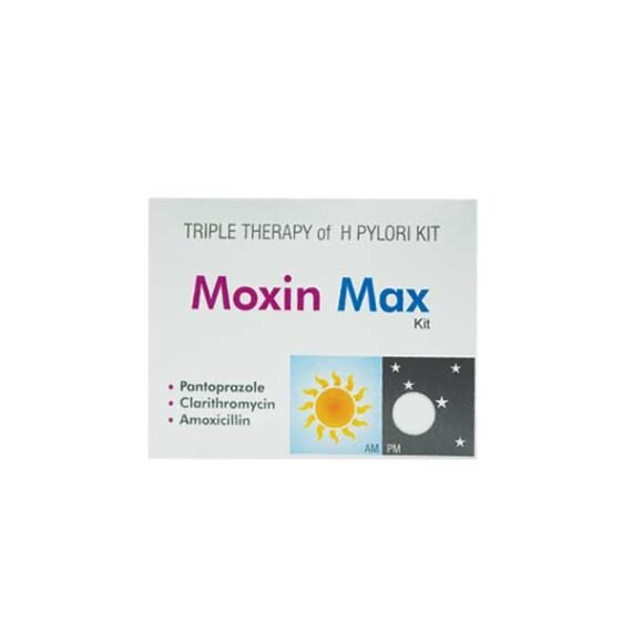 triple therapy of H pylori kit pantoprazole clarithromycin amoxicillin
