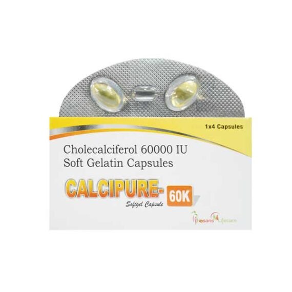 cholecalciferol 60000 IU Soft gelatin capsules